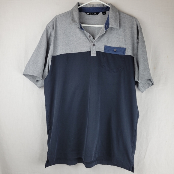 Travis Mathew Navy Gray Golf Short - Picture 3 of 8